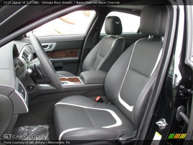 Ultimate Black Metallic / Warm Charcoal/Warm Charcoal 2015 Jaguar XF 3.0 AWD