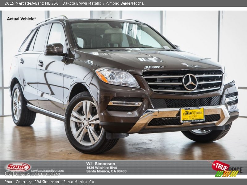 Dakota Brown Metallic / Almond Beige/Mocha 2015 Mercedes-Benz ML 350