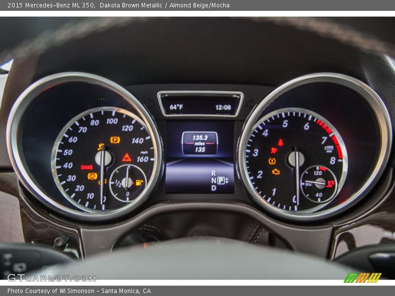 Dakota Brown Metallic / Almond Beige/Mocha 2015 Mercedes-Benz ML 350