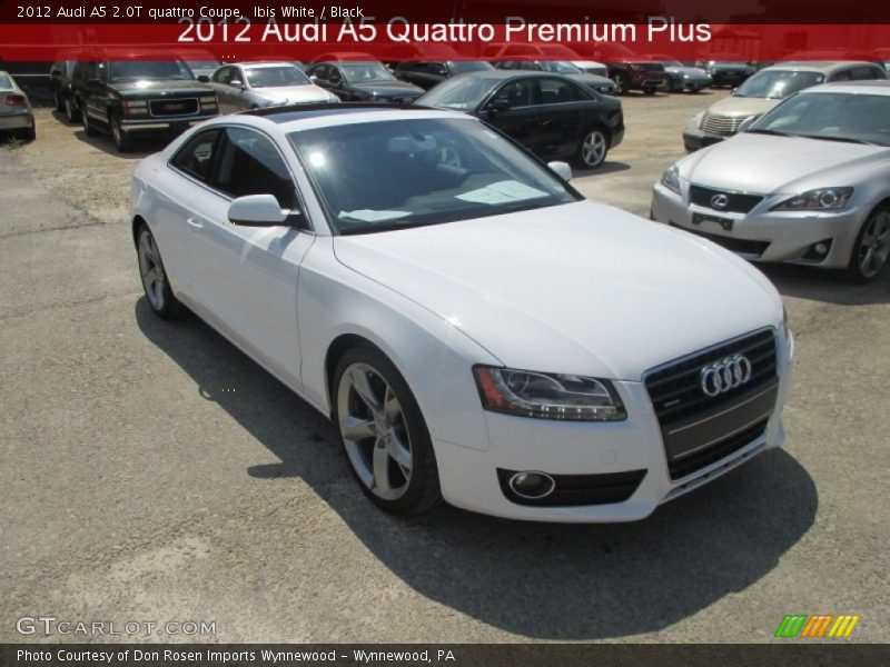 Ibis White / Black 2012 Audi A5 2.0T quattro Coupe
