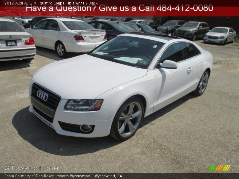 Ibis White / Black 2012 Audi A5 2.0T quattro Coupe
