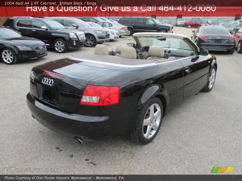 Brilliant Black / Beige 2004 Audi A4 1.8T Cabriolet