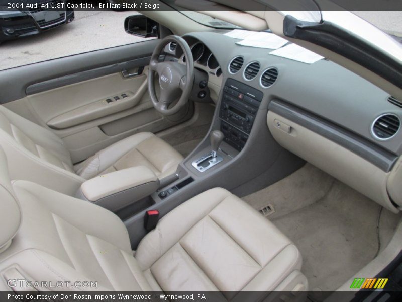 Brilliant Black / Beige 2004 Audi A4 1.8T Cabriolet