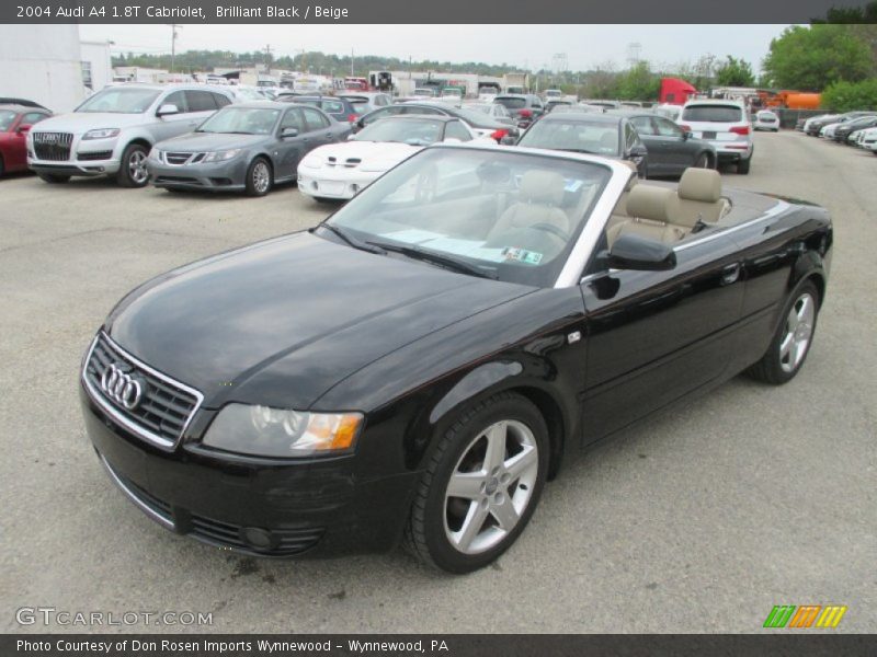 Brilliant Black / Beige 2004 Audi A4 1.8T Cabriolet