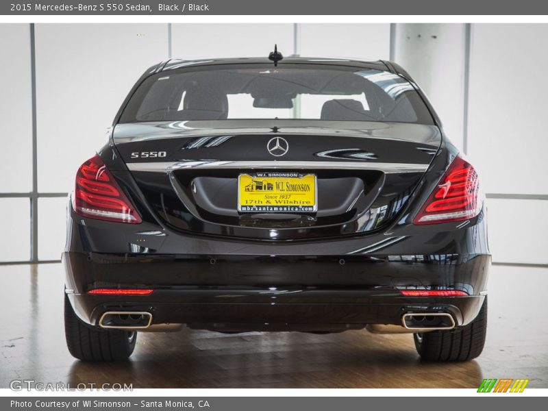 Black / Black 2015 Mercedes-Benz S 550 Sedan