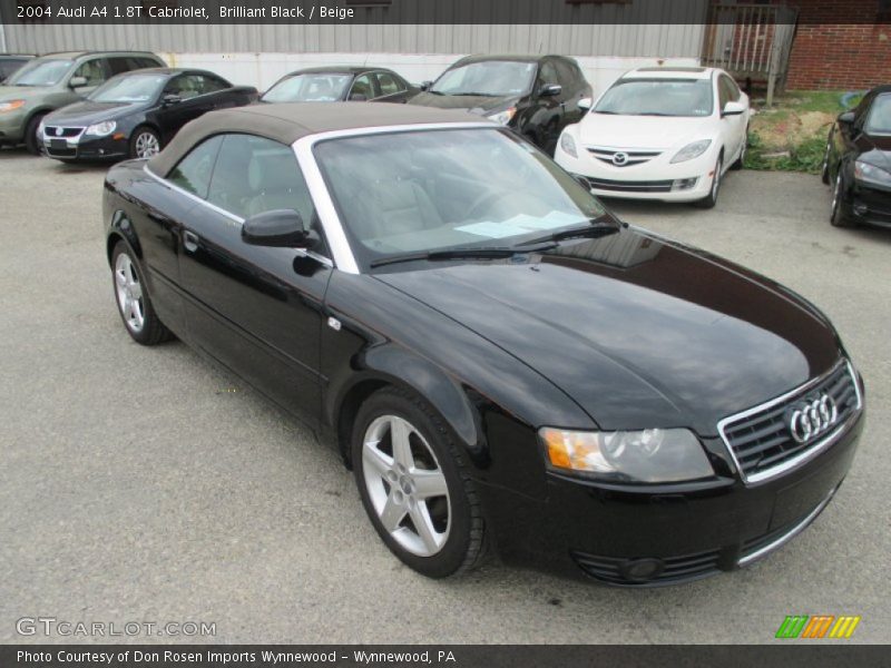 Brilliant Black / Beige 2004 Audi A4 1.8T Cabriolet
