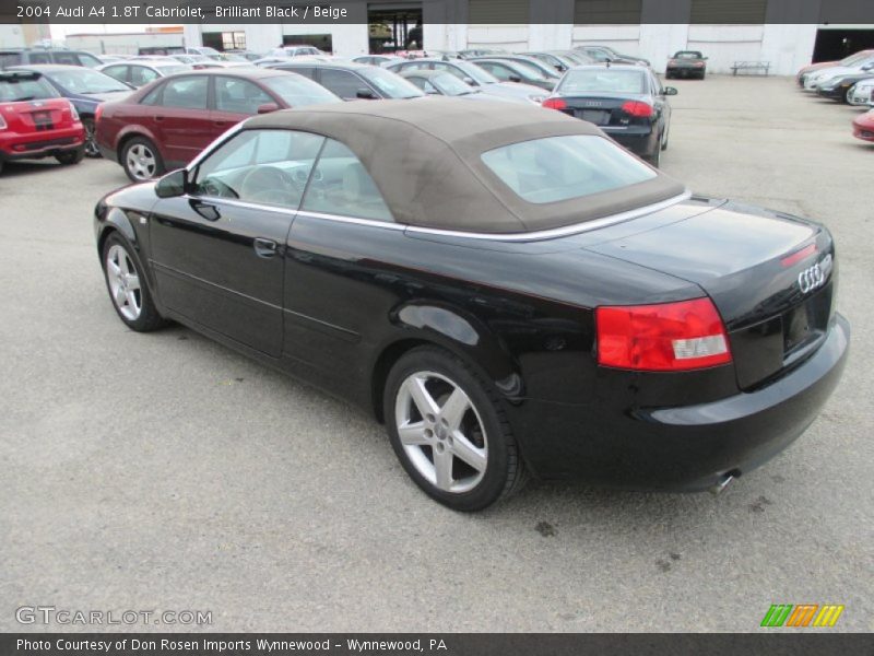 Brilliant Black / Beige 2004 Audi A4 1.8T Cabriolet