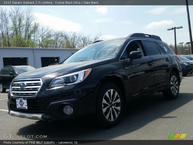 Crystal Black Silica / Slate Black 2015 Subaru Outback 2.5i Limited