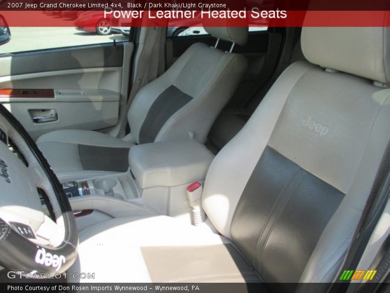 Black / Dark Khaki/Light Graystone 2007 Jeep Grand Cherokee Limited 4x4