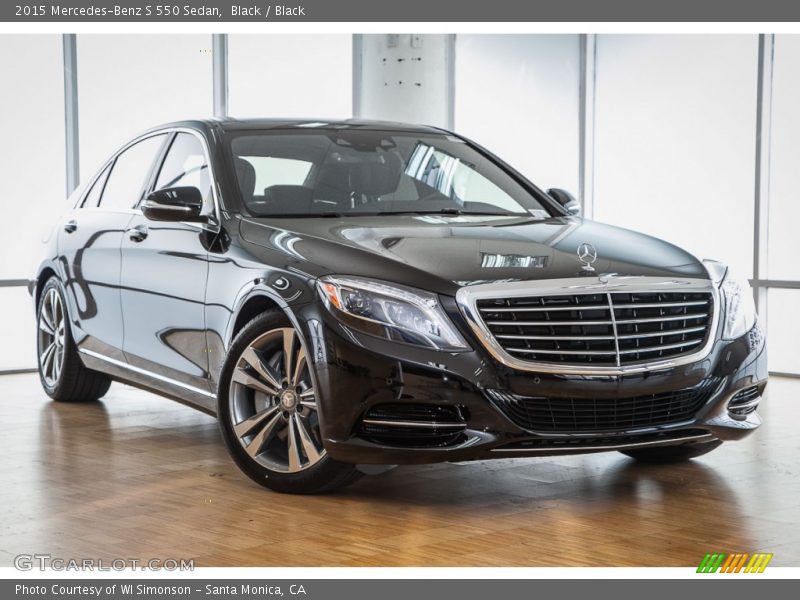 Black / Black 2015 Mercedes-Benz S 550 Sedan
