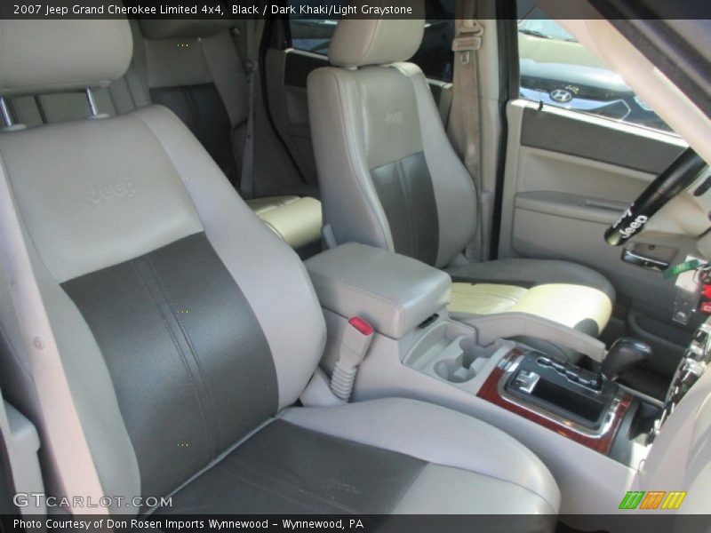 Black / Dark Khaki/Light Graystone 2007 Jeep Grand Cherokee Limited 4x4