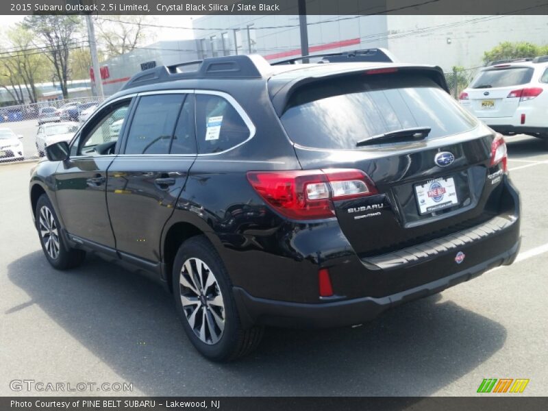 Crystal Black Silica / Slate Black 2015 Subaru Outback 2.5i Limited