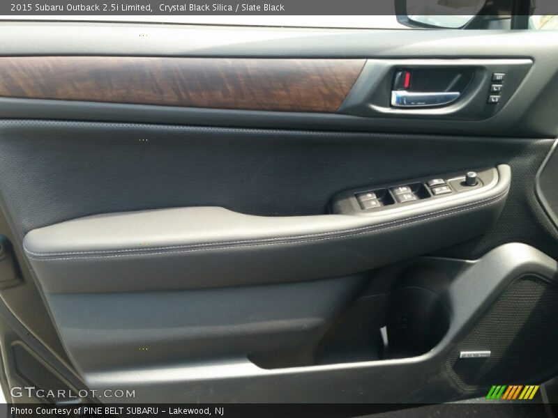 Crystal Black Silica / Slate Black 2015 Subaru Outback 2.5i Limited