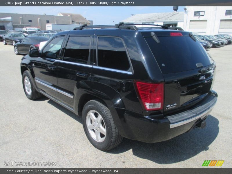 Black / Dark Khaki/Light Graystone 2007 Jeep Grand Cherokee Limited 4x4