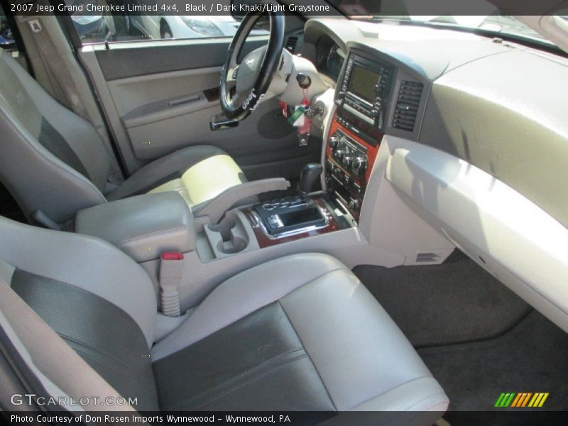 Black / Dark Khaki/Light Graystone 2007 Jeep Grand Cherokee Limited 4x4