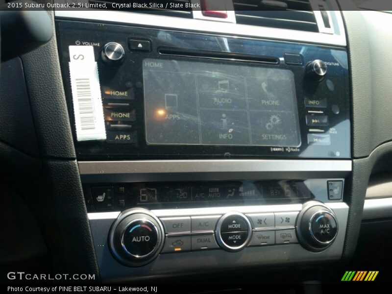 Crystal Black Silica / Slate Black 2015 Subaru Outback 2.5i Limited