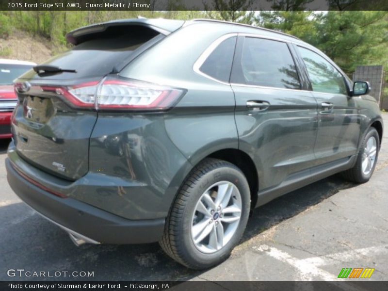 Guard Metallic / Ebony 2015 Ford Edge SEL AWD