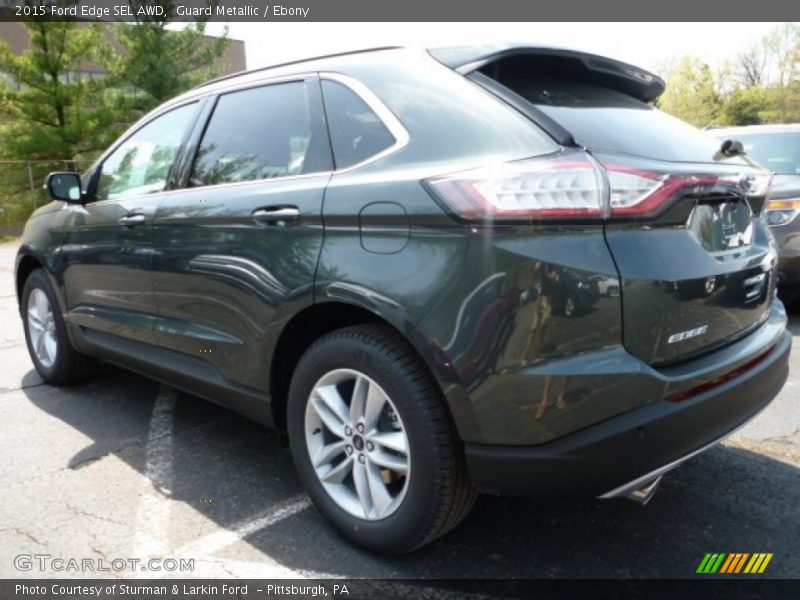 Guard Metallic / Ebony 2015 Ford Edge SEL AWD