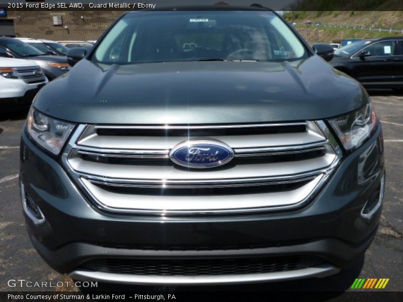 Guard Metallic / Ebony 2015 Ford Edge SEL AWD