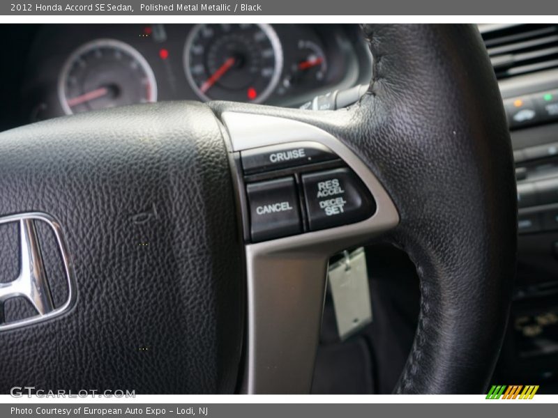 Polished Metal Metallic / Black 2012 Honda Accord SE Sedan