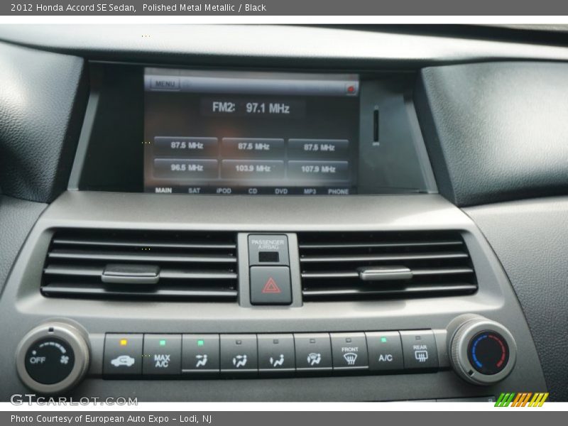 Polished Metal Metallic / Black 2012 Honda Accord SE Sedan
