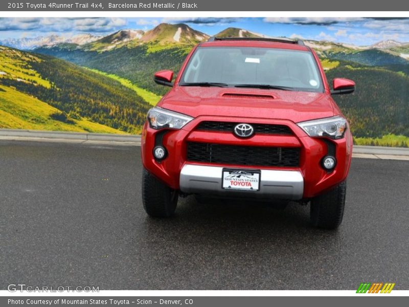 Barcelona Red Metallic / Black 2015 Toyota 4Runner Trail 4x4