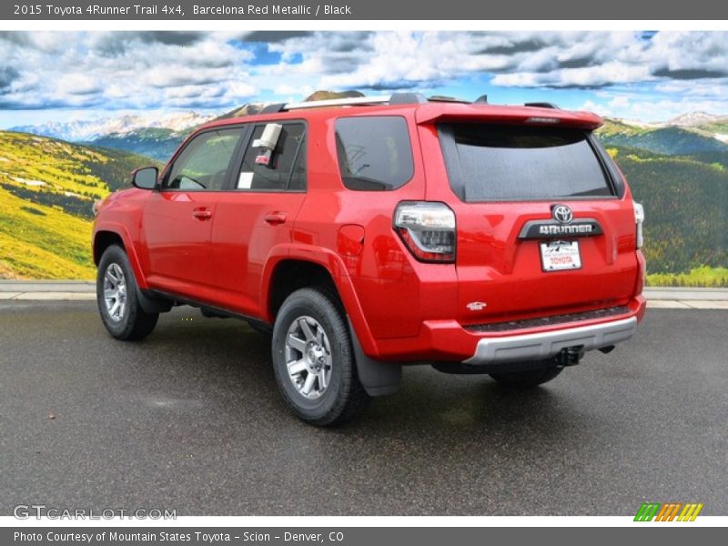 Barcelona Red Metallic / Black 2015 Toyota 4Runner Trail 4x4