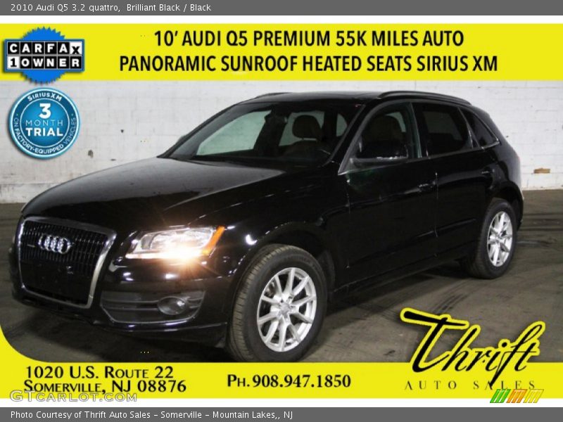 Brilliant Black / Black 2010 Audi Q5 3.2 quattro