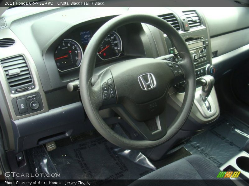 Crystal Black Pearl / Black 2011 Honda CR-V SE 4WD