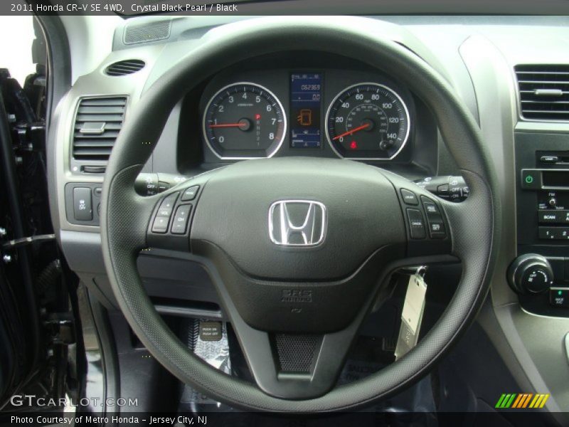 Crystal Black Pearl / Black 2011 Honda CR-V SE 4WD