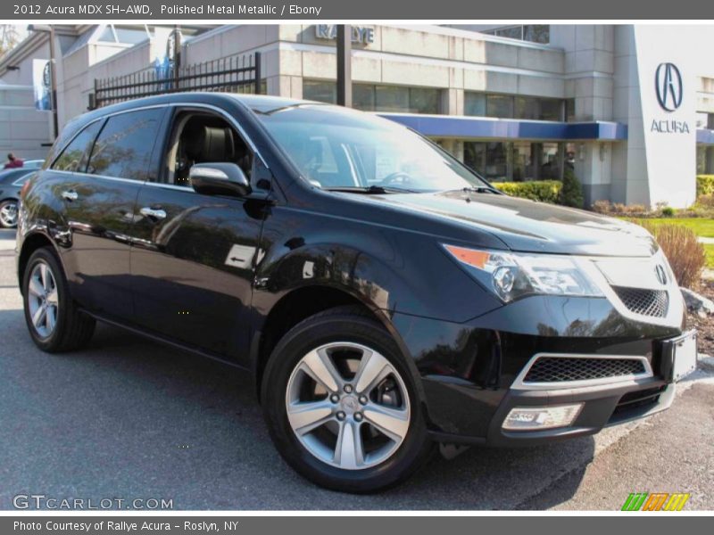 Polished Metal Metallic / Ebony 2012 Acura MDX SH-AWD