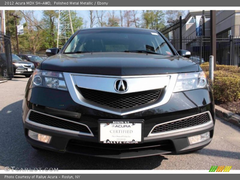 Polished Metal Metallic / Ebony 2012 Acura MDX SH-AWD