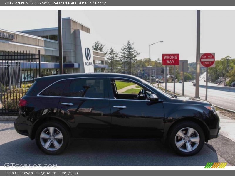 Polished Metal Metallic / Ebony 2012 Acura MDX SH-AWD