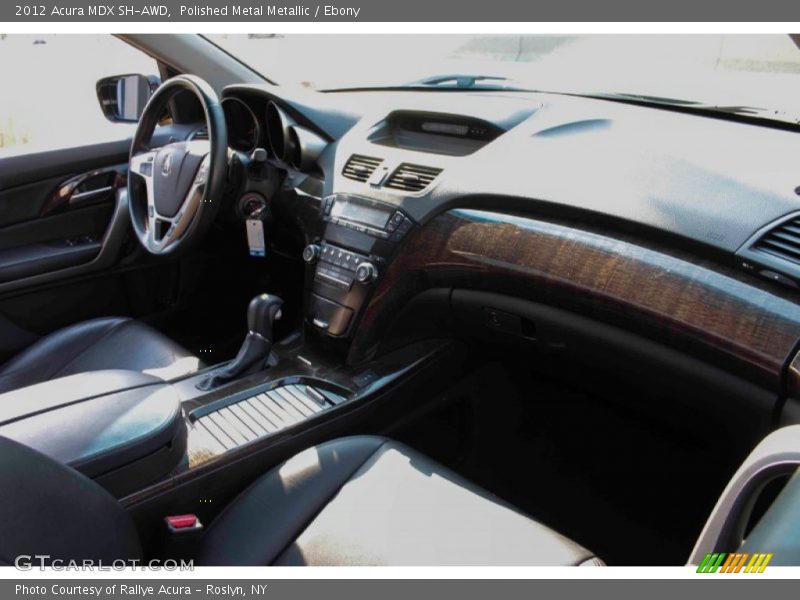 Polished Metal Metallic / Ebony 2012 Acura MDX SH-AWD