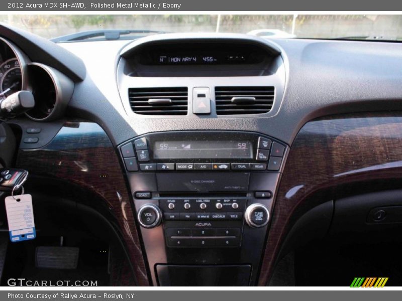Polished Metal Metallic / Ebony 2012 Acura MDX SH-AWD