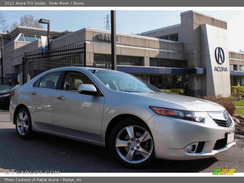 Silver Moon / Ebony 2012 Acura TSX Sedan