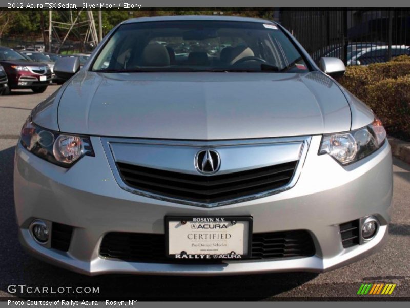 Silver Moon / Ebony 2012 Acura TSX Sedan
