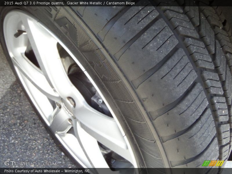 Glacier White Metallic / Cardamom Beige 2015 Audi Q7 3.0 Prestige quattro