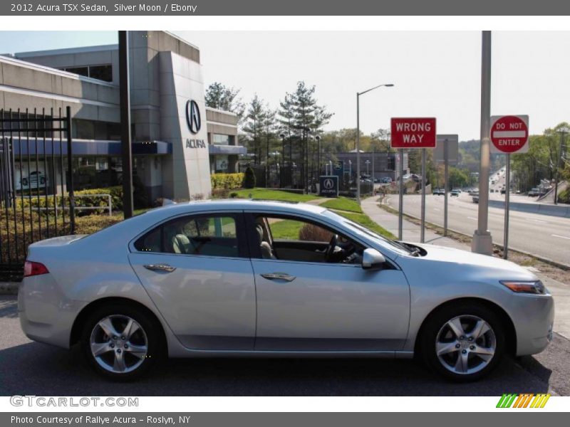 Silver Moon / Ebony 2012 Acura TSX Sedan