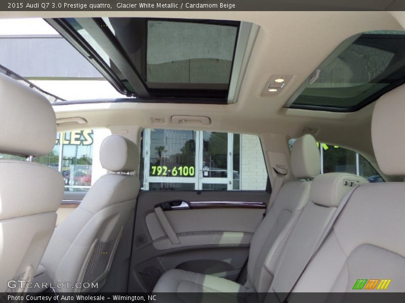 Glacier White Metallic / Cardamom Beige 2015 Audi Q7 3.0 Prestige quattro