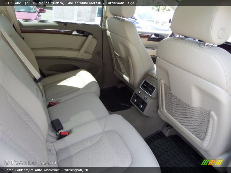 Glacier White Metallic / Cardamom Beige 2015 Audi Q7 3.0 Prestige quattro