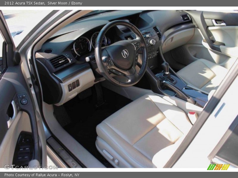 Silver Moon / Ebony 2012 Acura TSX Sedan