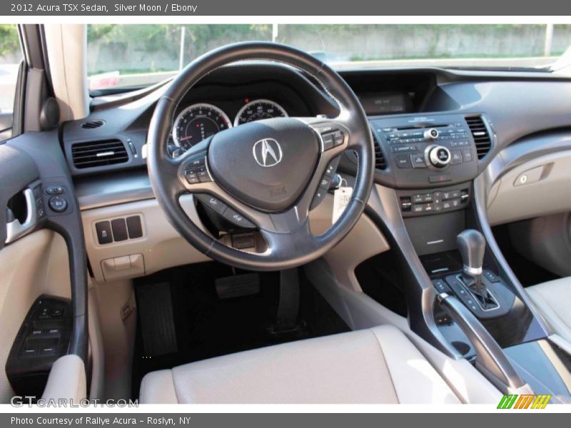 Silver Moon / Ebony 2012 Acura TSX Sedan
