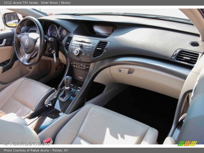 Silver Moon / Ebony 2012 Acura TSX Sedan