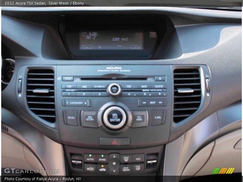 Silver Moon / Ebony 2012 Acura TSX Sedan
