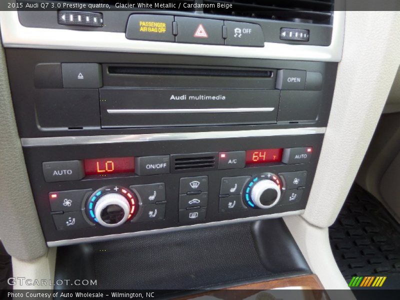 Glacier White Metallic / Cardamom Beige 2015 Audi Q7 3.0 Prestige quattro