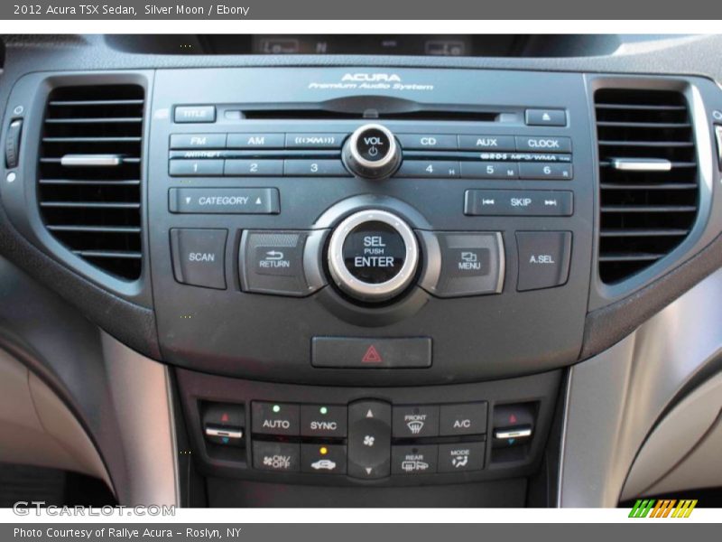 Silver Moon / Ebony 2012 Acura TSX Sedan