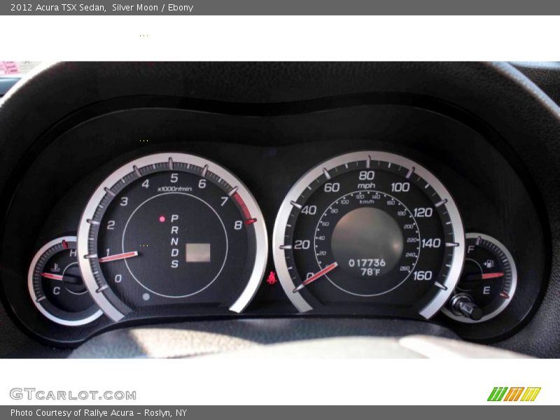 Silver Moon / Ebony 2012 Acura TSX Sedan