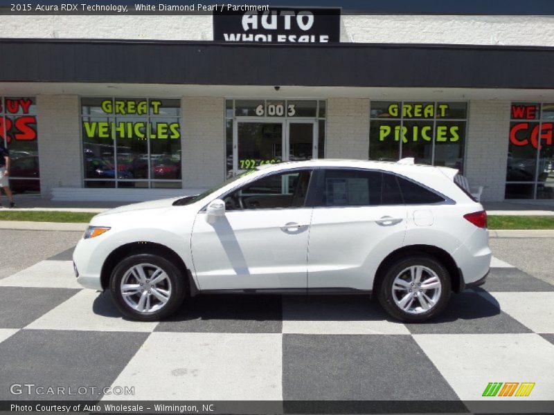 White Diamond Pearl / Parchment 2015 Acura RDX Technology