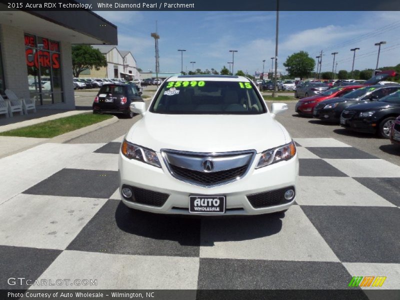 White Diamond Pearl / Parchment 2015 Acura RDX Technology